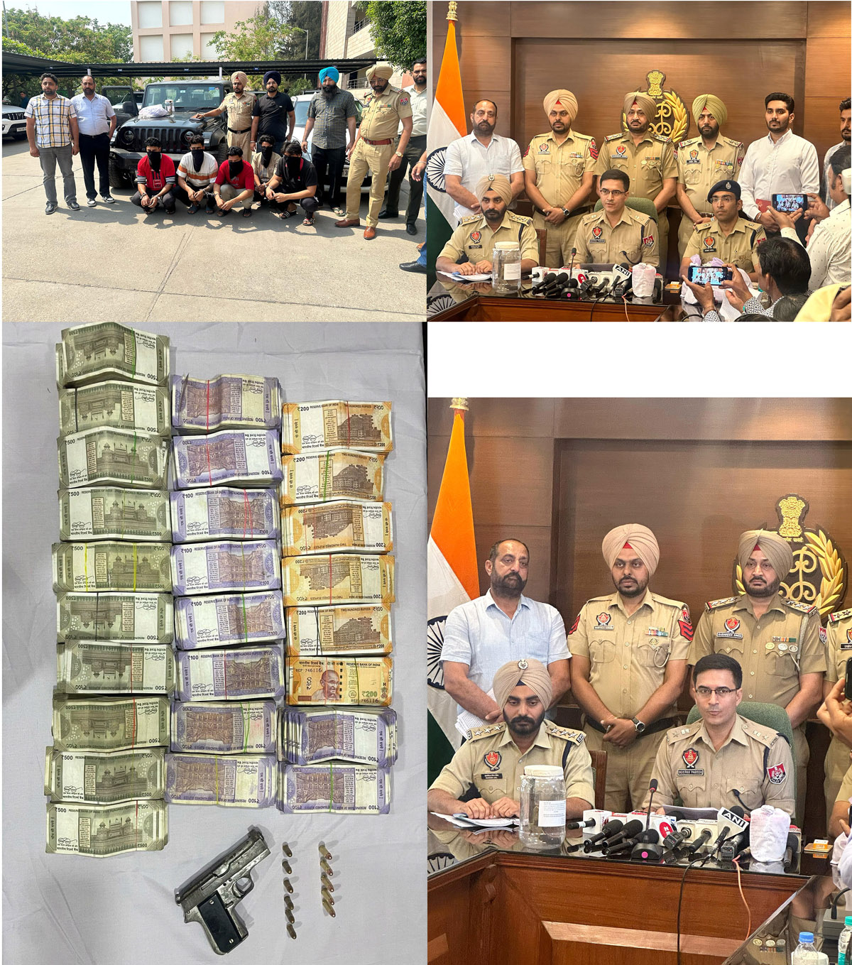 ਐਸ.ਏ.ਐਸ.ਨਗਰ ਪੁਲਿਸ ਵੱਲੋਂ “ਯੁੱਧ ਨਸ਼ਿਆਂ ਵਿਰੁੱਧ’’ਦੇ ਅਭਿਆਨ ਦੌਰਾਨ 4 ਦੋਸ਼ੀਆਂ ਪਾਸੋਂ ਨਸ਼ਾ ਅਤੇ ਹਥਿਆਰਾਂ ਦੀ ਵੱਡੀ ਬ੍ਰਾਮਦਗੀ